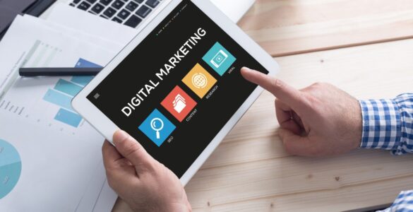 Digital marketing strategies for Nigerian businesses in 2026 showing growth, online marketing tools, and business success concepts
