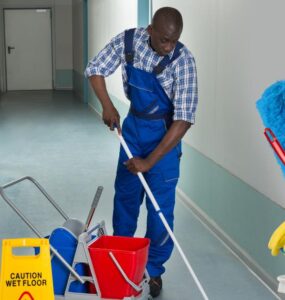 Professional cleaners providing home and office cleaning services in Nigeria 2025