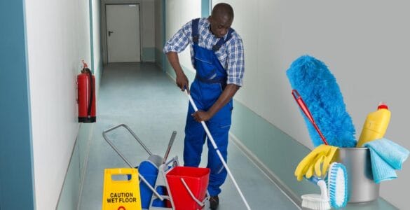Professional cleaners providing home and office cleaning services in Nigeria 2025