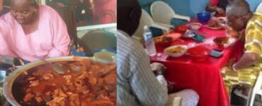 Nigerian Bukka restaurant serving local meals like rice, beans, and soup