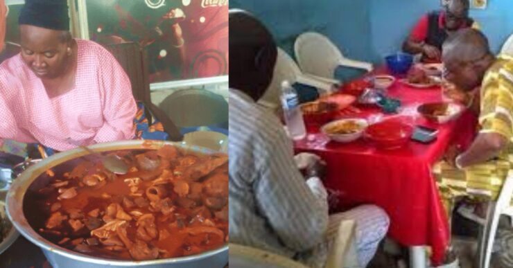 Nigerian Bukka restaurant serving local meals like rice, beans, and soup