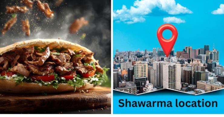 Best locations for shawarma business in Nigeria showing a busy street food stand