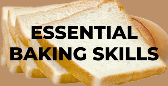 baking skills for bakery business – professional baker kneading dough in a commercial bakery