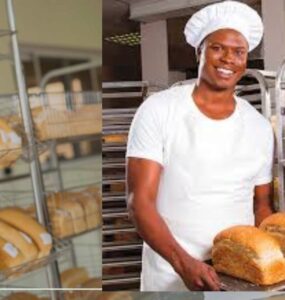 Small bakery business in Nigeria producing fresh bread and pastries