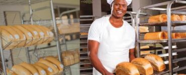 Small bakery business in Nigeria producing fresh bread and pastries