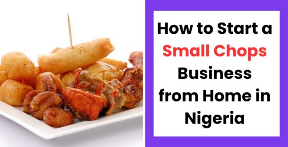 Woman preparing small chops from home in Nigeria for a profitable food business