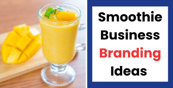 Smoothie business branding ideas in Nigeria showing logo design, packaging and brand name concepts