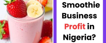 A colorful smoothie in a glass representing smoothie business profit in Nigeria